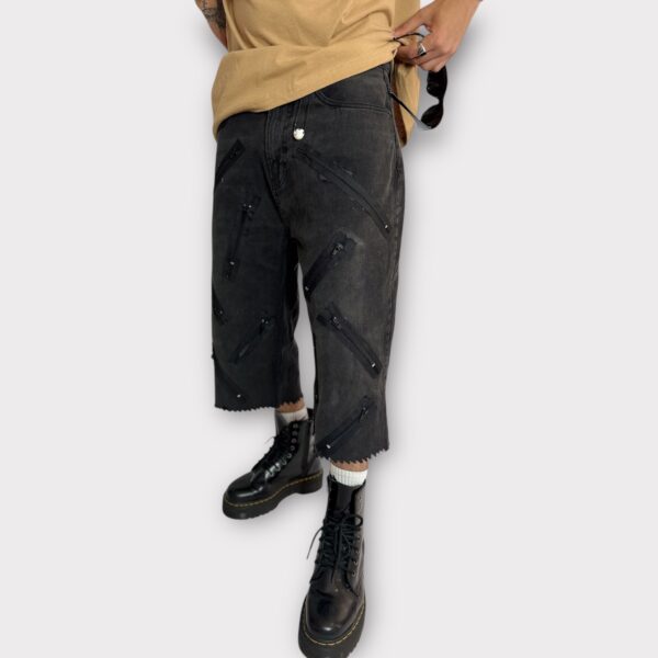 ZIPPERS STYLE 7/8 BAGGY JEANS - Image 2