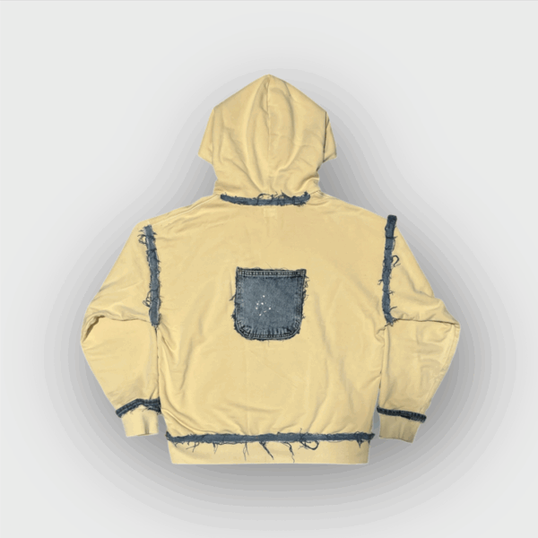 JEANS PATCHEWORK HOODIE - Image 2